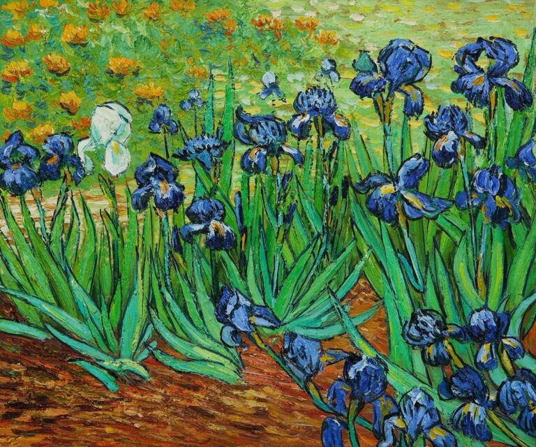 Irises Needlepoint Kit By Vincent Van Gogh The Art Needlepoint Company