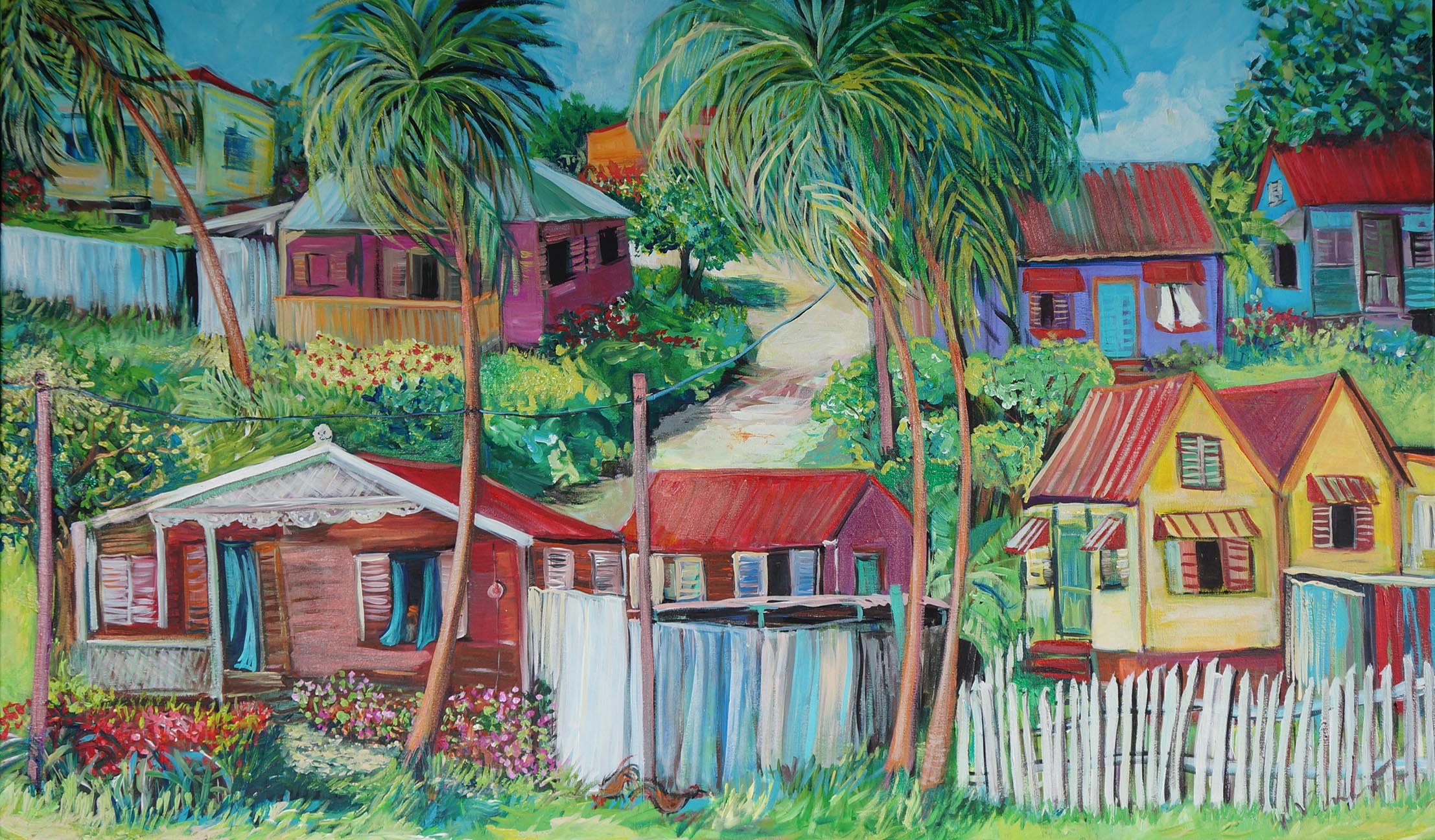 Life in Barbados Canvas The Art Needlepoint Company