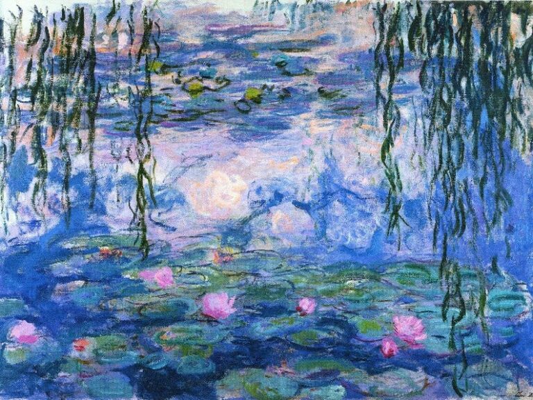 Water Lillies Large Needlepoint Kit by Monet - The Art Needlepoint Company